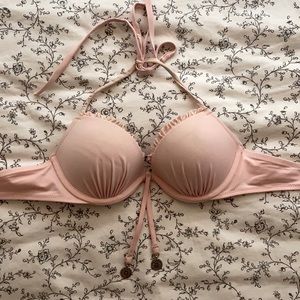 H&M light pink wired bikini top
